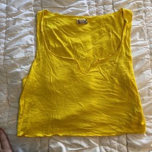 Yellow Crop Top